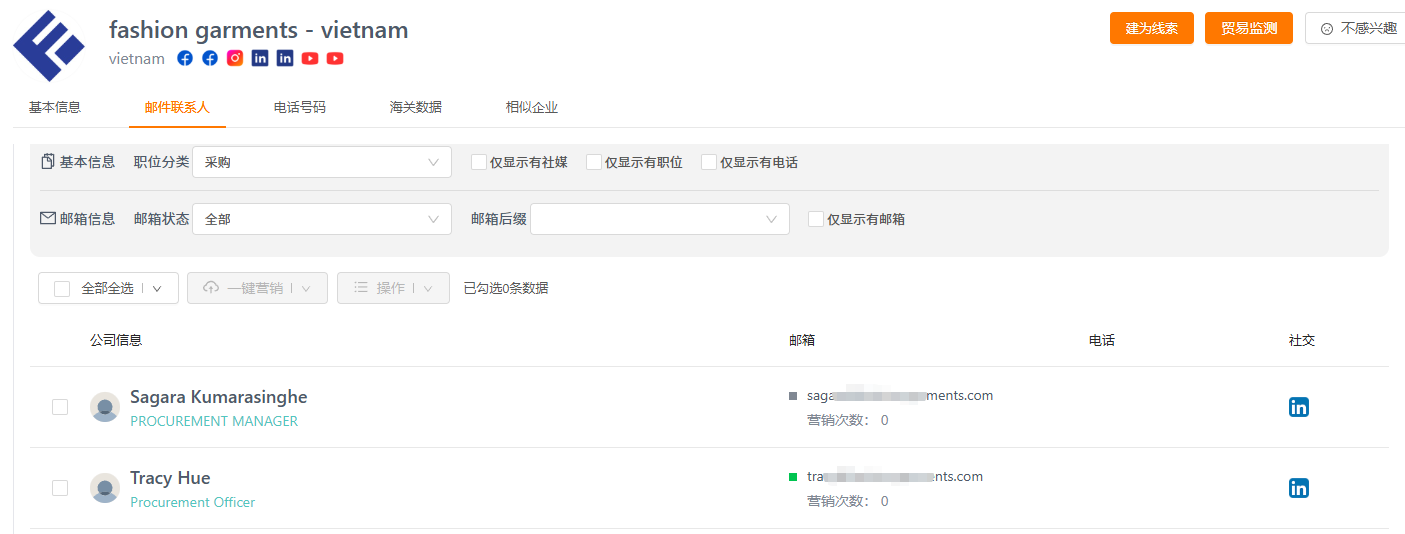 采购决策人邮箱地址